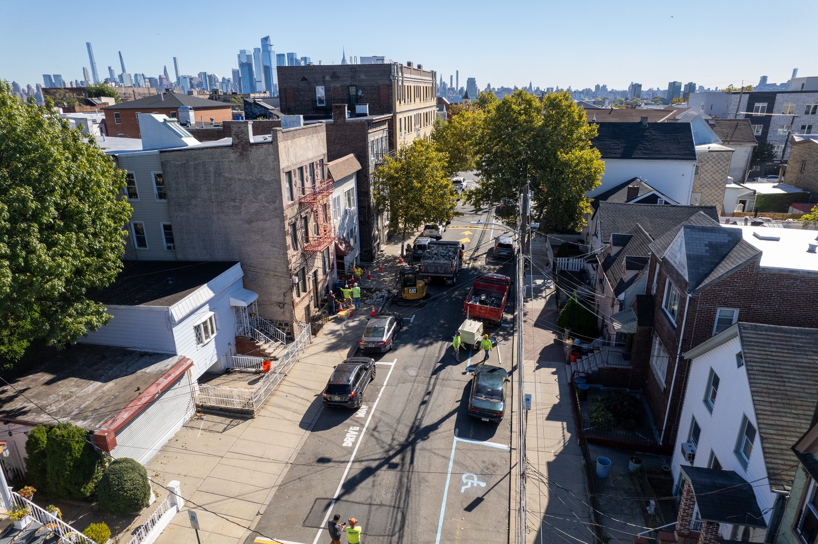 Drone capture of a completed residential job