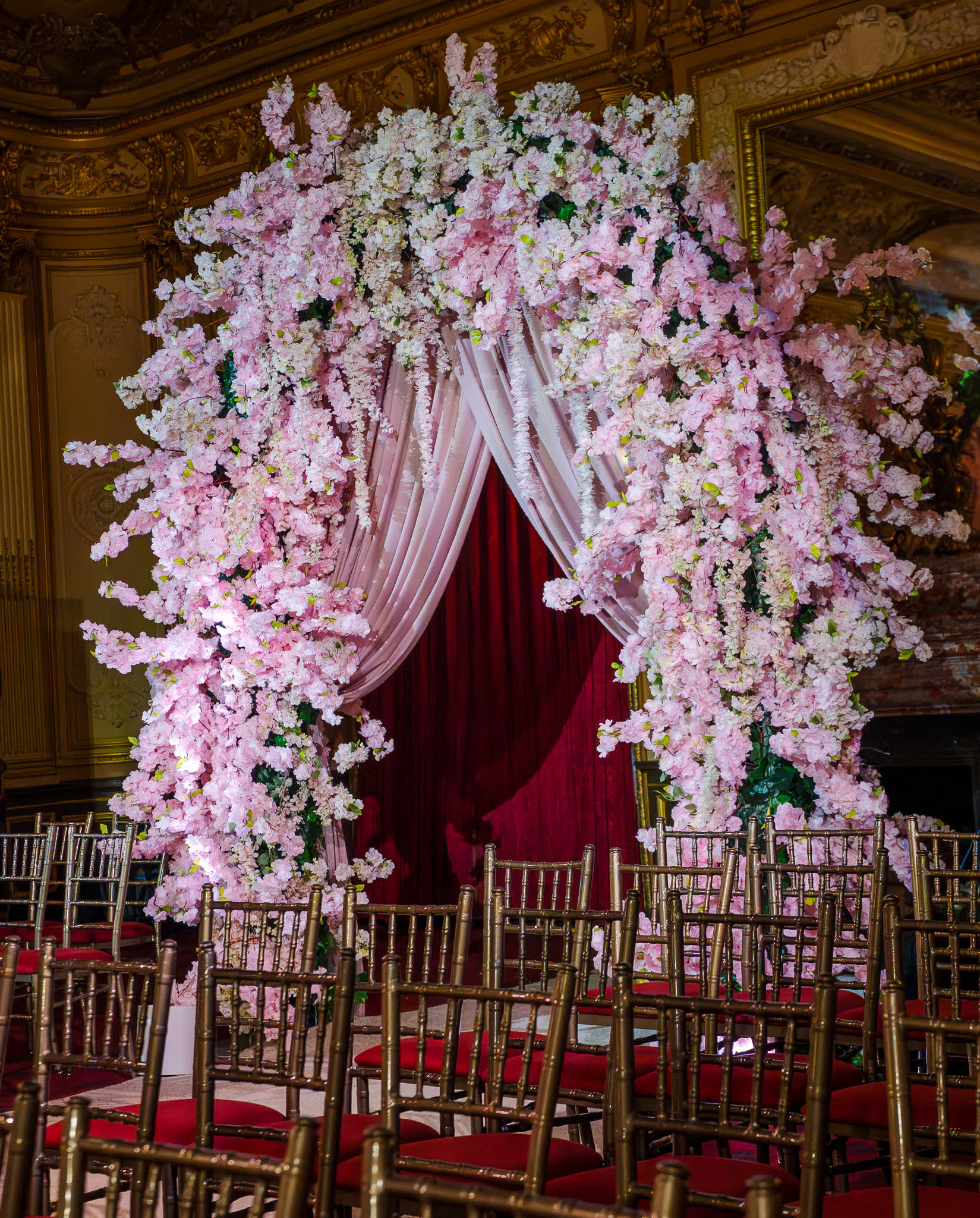 Blossom ceremony arch