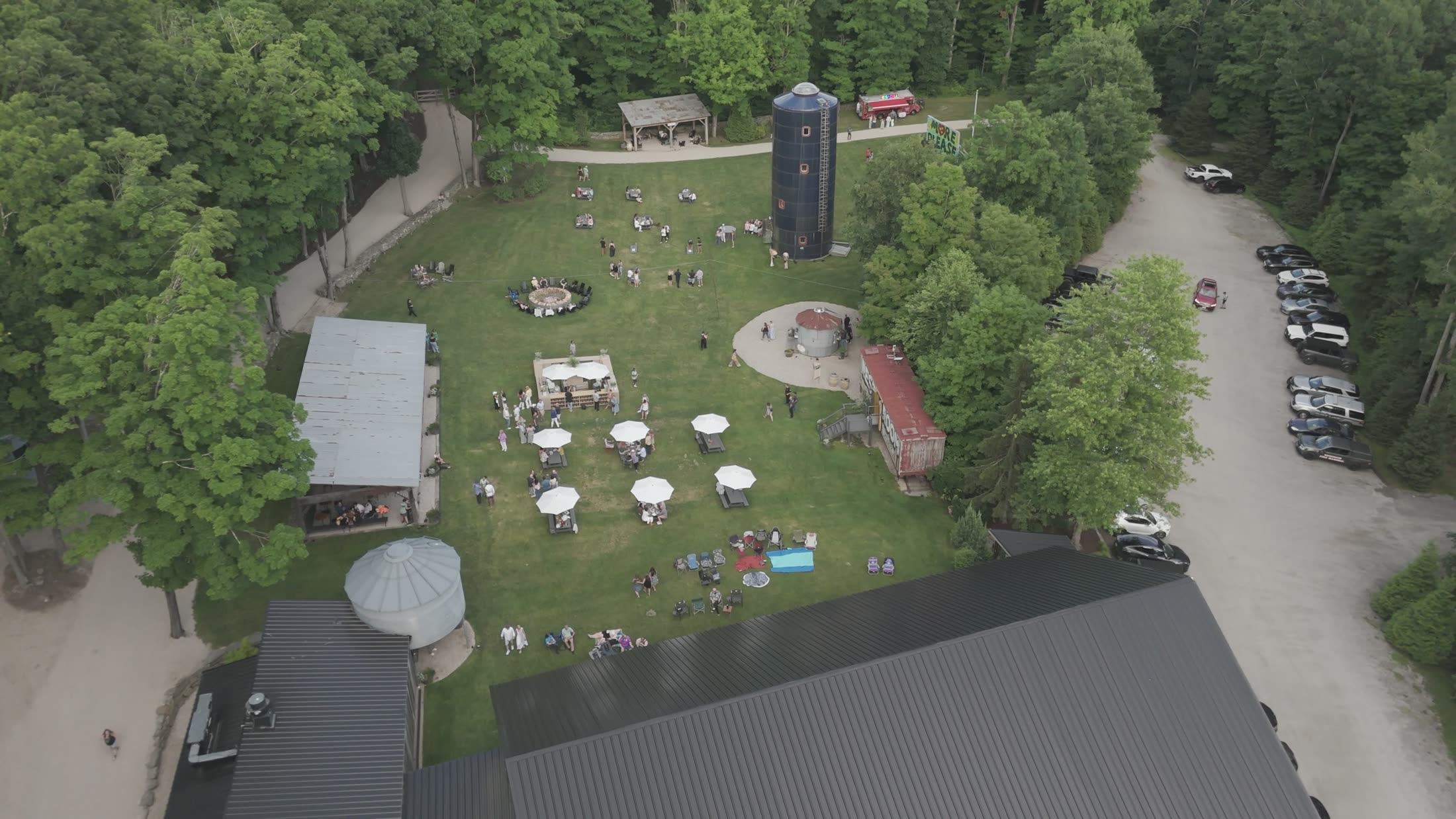 Spring Hill Arts Gathering — festival grounds from above