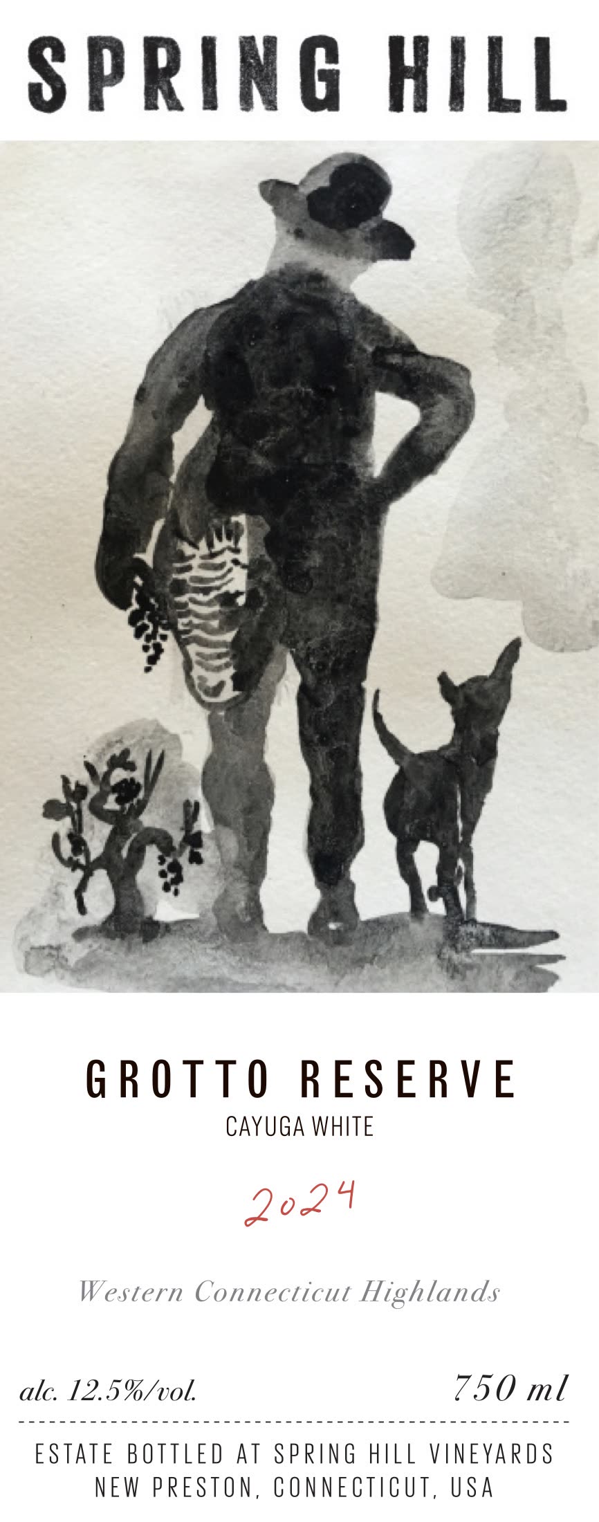 Grotto Reserve label design