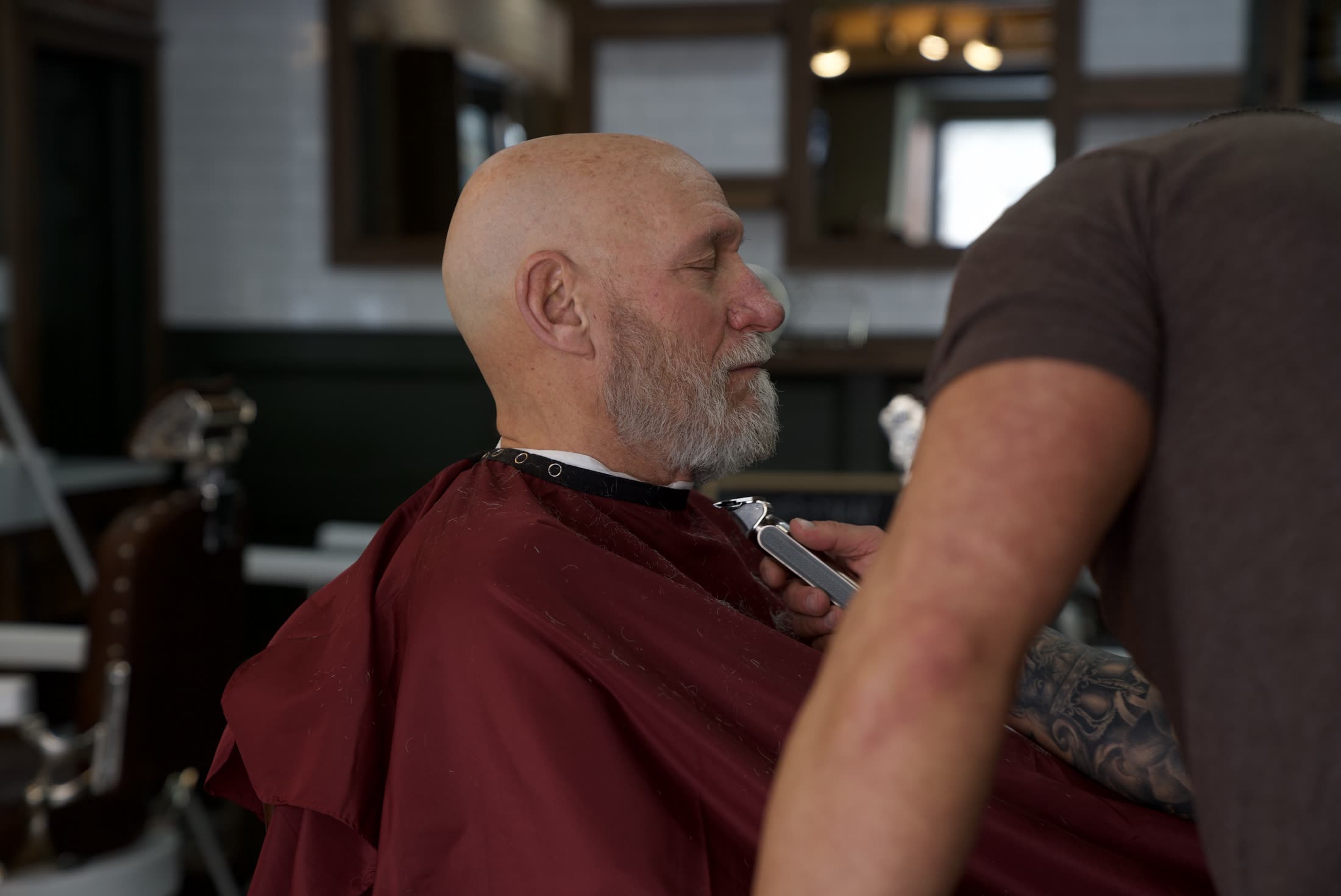 Beard trim detail